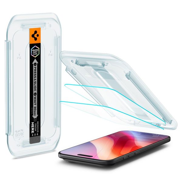 Spigen Glass tR EZ Fit 2 Pack Transparency-Apple iPhone 17 Air (AGL09861) - Image 2